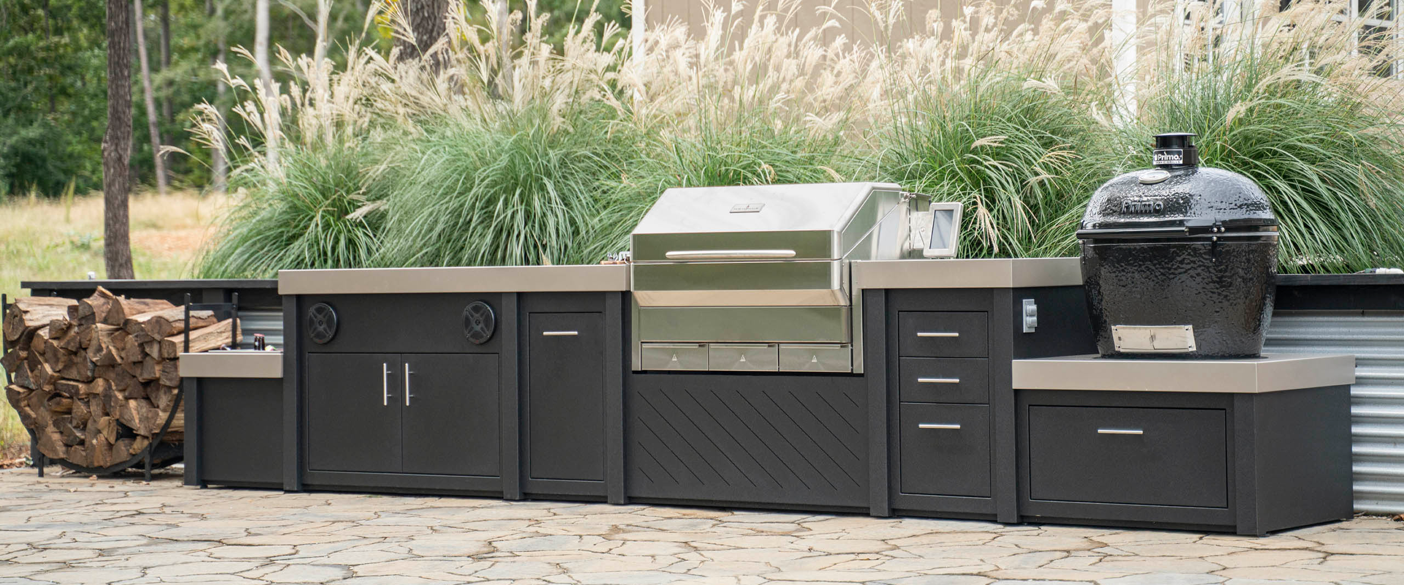 Outdoor grill setup 2